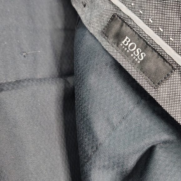 Hugo Boss Men's Gray Printstrip 4 Pockets Straight Leg Sz 38R - Picture 2 of 12